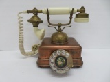 US #4 Princess Telephone, copper and brass, rotary, 7