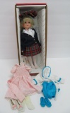 Betsy McCall Cabana Barbara doll in box with 2 outfits, blonde