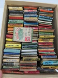 About 100 match books, advertising, no matches