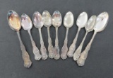 Nine Souvenir and state spoons