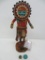 Hopi hand carved Katsina doll by Tina Youvella, 12 1/4