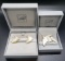 Lalique Crystal Hirondelles (Swallows) Brooch and Clip Earrings in Original Boxes