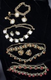 Vintage Costume Jewelry Sets-Necklace & Bracelets or Bracelet & Earrings or Parure Set