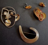 Vintage Jewelry Grouping, Retro Abstract Art