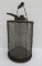 Glass and metal mesh kerosene container, 11