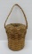 Native American basket, sewing basket, 5 1/2
