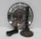 Early candle holders and sconce reflector