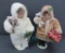 Two Christmas dolls, snowbaby and poinsetta girl, 10