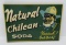 1940's Natural Chilean Soda two sided flange sign, 21 1/2