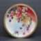 1899 handpainted Haviland France charger plate, Blackberries, 12 1/2