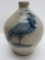 1989 Wisconsin Pottery Salt Glaze Jug Featuring Bird