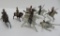 Seven Mounted GM France Toy Soldiers