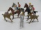 Vintage Metal Racehorses and Riders