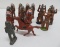 16 metal toy figures, cowboys and Indians, 3