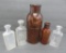 Five medicine chemical bottles,Wisconsin