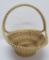 Sweet Grass woven basket with handle, 13