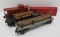 Lionel train cars, two logging cars, caboose and Air Ex body only