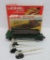 Lionel Operating Log Dump Car and Left hand switch