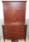 Lovely Two Piece Secretary Desk, period piece