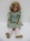 German Bisque socket head doll with composition body, AB 1362, 23