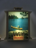 Hamm's light up sign, canoe on lake, 29