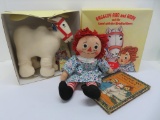 Vintage and Retro Raggedy Ann lot with wrinkled camel