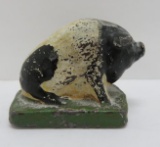 Cast iron pig paperweight, 2