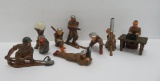 8 Manoil metal toy soldiers