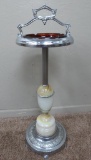 Floor Standing Akro Agate Ash Tray, 30