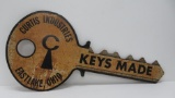 Curtis Industries Key sign, two sided, 31