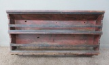 Great Primitive decorated Shelf, painted