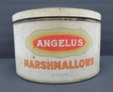 Angelus Marshmallow tin, 5 lb, Cracker Jack Co, 10