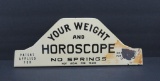 Porcelain Horoscope scale sign, 12 1/2