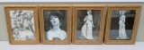 Framed prints by Otto Sarony, 1875-1903, woman, 11 1/2