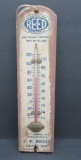 Reed Glass Bottles wooden thermometer, Rochester NY, 12