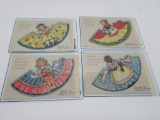 1946 Cracker Jack toy prizes, Cloudcrest Corporation, Paperdoll Cards, Unplayed With