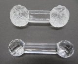 Antique Crystal and Glass Knife Rests