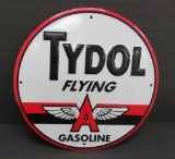 Retro Style Tydol Flying Gasoline Advertising Wall Sign