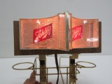 Cash register Schlitz advertising light, see images, working, 11