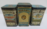 Vintage Monarch Tea and Cocoa Tins