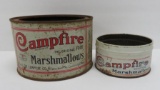 Two small Campfire Marshmallow tins, Milwaukee, 2 1/2