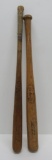 Two wooden Cracker Jack bats, H & B, #02