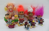 MCM Retro Toys, Trolls, Raisin figures, Flinestone figures and Strawberry Shortcake doll