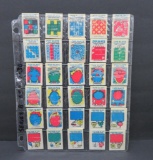 Vintage Cracker Jack toy prizes, series B 65, New Fun Slate, Cartoon slate, #1-30, 1 3/4