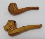 Two Cracker Jack toy prize bubble pipes, stoneware, Germany, 3