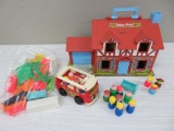 Fisher Price #952 house, bus and accessories