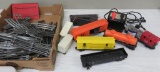 Lionel trains, transformer, cars and track