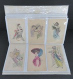 About 112 Gorgeous Pretty Lady Postcards, including Cobb Shinn, Farkas