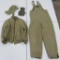 WWII Tanker Uniform, bomber type coat, bibs, hood and gloves