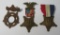 Three GAR medals, 2 1/2